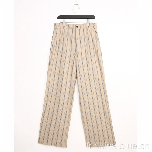 Pantalons de rayures de haute qualité pour dames